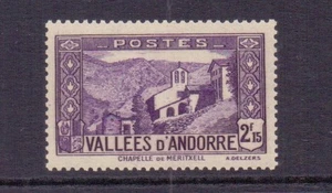 ANDORRA (FR) 1938 2f15 LMM CAT £100 - Imagen 1 de 2