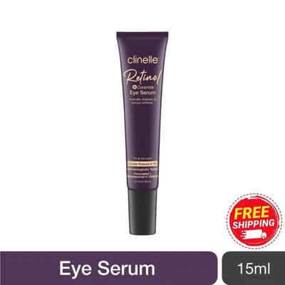 1x Clinelle Retinol Ceramide Augenserum 15ml reduziert Falten Augenringe - Bild 1 von 4