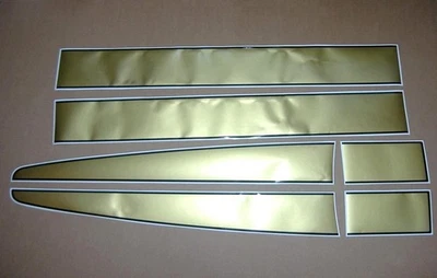 Juego de gráficos carreras rayas negras brillantes oro mate/brillo para Ferrari 430 Scuderia f430 Foto 1 de 4