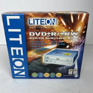 Lite-On DVD+R RW Internal ReWritable Drive 4X ATAPI E-IDE CD Burner 40X 24X New - Afbeelding 1 van 8