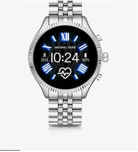 Michael Kors Access Lexington 2 Boîtier 44mm Acier Inoxydable Argenté avec... - Photo 1 sur 2
