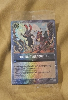 Putting It All Together Lorcana Movie Promo Zootopia Zootropolis 2 Foil  - Image 1 of 2