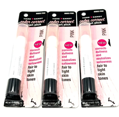Lot/3 Hard Candy Color Correct Expert Stick ~ Pink ~ Fair To Light Skin Tones ~ - Image 1 of 2