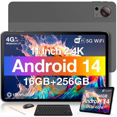 T30STablet 11'' Android 14 16GB+256GB/1TB TF Octa-Core, 2.4K Display, 8580mAh... - Image 1 of 4