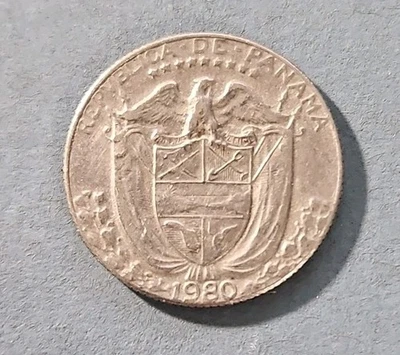 1980 Панама 1/10 бальбоа монета - км # 10 - Изображение 1 из 2