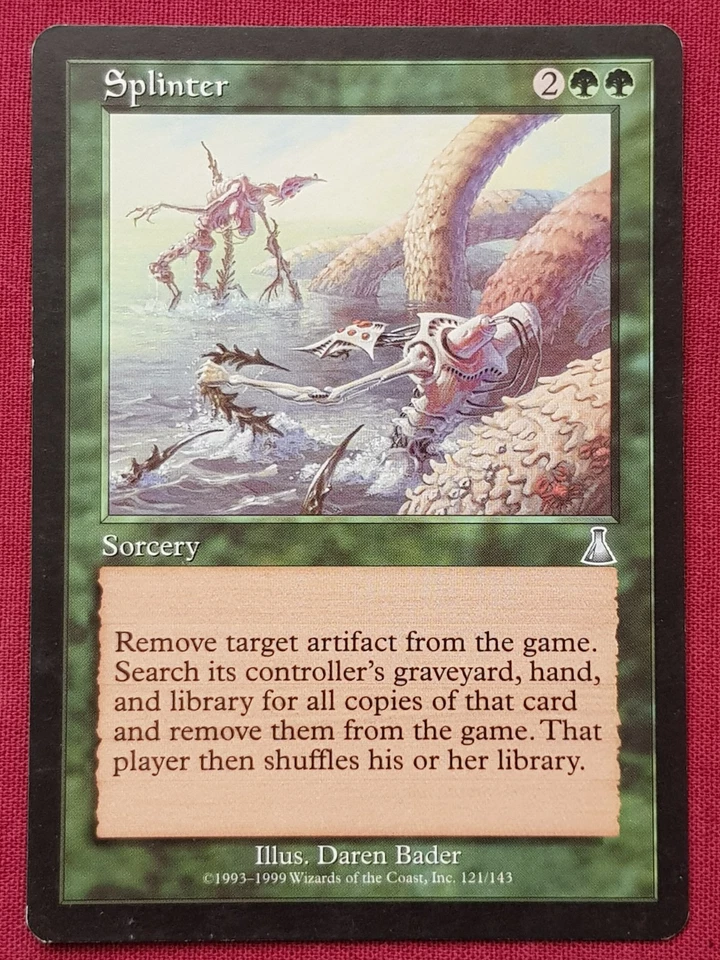 Magic The Gathering URZA'S DESTINY SPLINTER green card MTG - Image 1 of 2