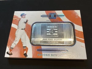 2024 PANINI IMPECCABLE HALL OF FAME ONE OZ. .999 SILBERBARREN BROOKS ROBINSON 11/2 - Bild 1 von 3