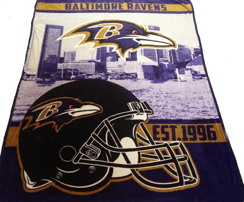Baltimore Ravens blanket bedding 60x80 silk feel FREE SHIPPING NFL Ravens throw Cover