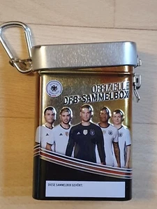Fussball: Offizielle DFB Sammelbox 2016 Fußball, Metallbox, + 20 Sammelbilder - Bild 1 von 4