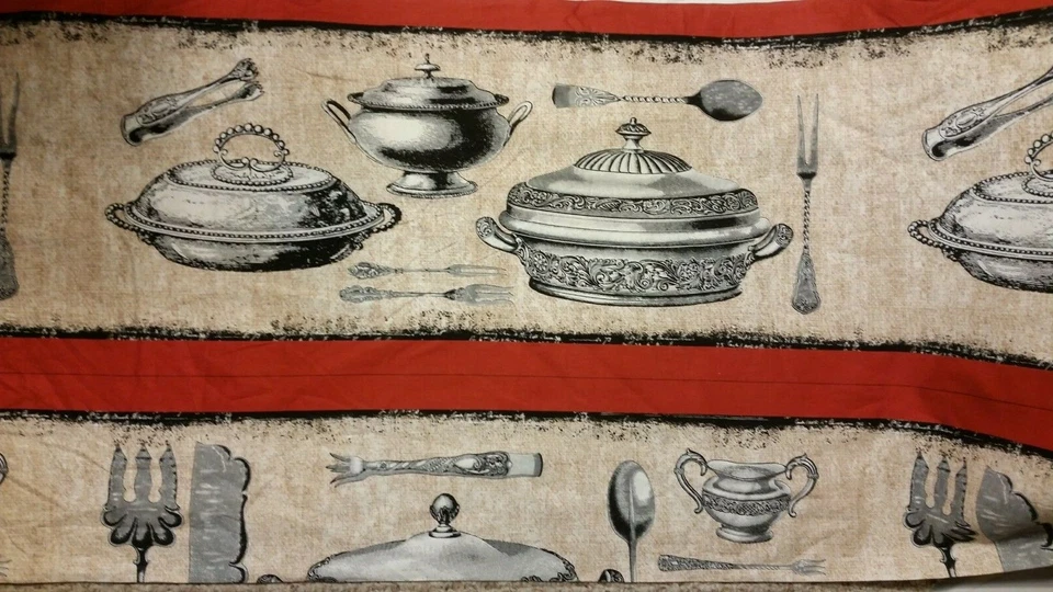 Michael Miller Bon Appetite Collection Gillian Fullard Cotton Fabric  12+ Yds! - Image 1 of 1