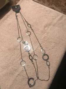 New Material Girl Silver Necklace - Picture 1 of 3
