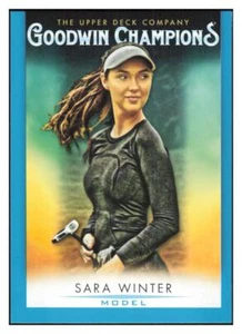 2021 Upper Deck Goodwin Champions #58 Sara Winter Turquoise - Picture 1 of 2