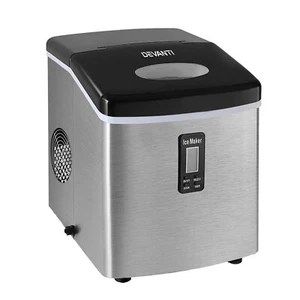 Devanti Ice Maker Machine Commercial Stainless Steel Portable Ice Cube Tray 3.2L - Picture 1 of 8