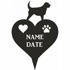 Otterhound Heart Memorial Plaque - Pet Dog & Cats Personalised Grave Stone