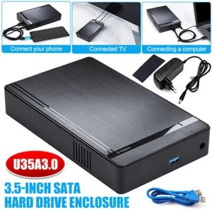 5TB USB3.0 2.5" 3.5" SATA HDD External Hard Drive Disk Enclosure Case - Picture 1 of 19