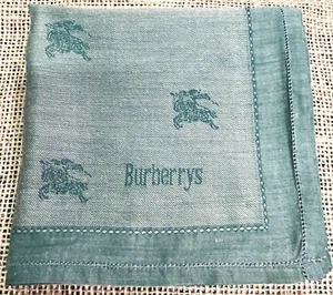 HANDKERCHIEF OLIVE GREEN PLAIN ART MONOGRAM VINTAGE CLASSIC MEN POCKET SQUARE20" - Picture 1 of 4