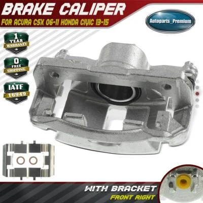 Pinza de freno de disco con soporte para Honda Civic 06-15 Acura CSX 06-11 delantera derecha Foto 1 de 4