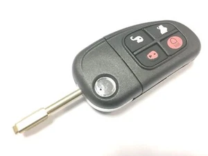 RFC 4 botones mando a distancia llave abatible para Jaguar X tipo 2001 - 2009 434mhz 4d60 FO21 - Imagen 1 de 1