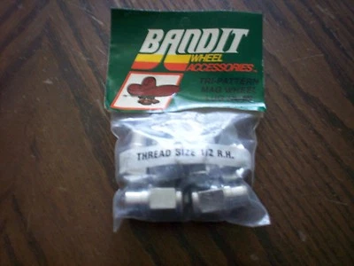 Vintage Bandit Tri-Pattern Mag Wheel Lug Nuts 1/2 R.H.Chevy,Ford,Mopar,AMC, - Image 1 of 3
