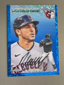 Ramon Laureano 2023 Topps Chrome Anniversary BLUE MINI-DIAMOND /199 Cleveland - Picture 1 of 2