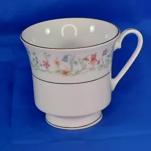 Tazza da tè Liling China tazza caffè Yung Shen fiore blu rosa giallo oro accento - Foto 1 di 12