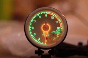JDM Greddy 60mm White Exhaust Temp meter gauge turbo autometer warning peak EGT - Picture 1 of 5