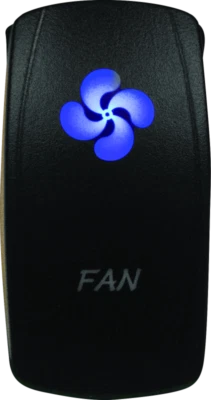 DragonFire Racing Lighted Switch Fan On/Off Blue | 521381 - Image 1 of 3