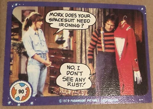 Vintage Mork And Mindy Trading Card #90 Robin Williams Pam Dauber 1978 - Picture 1 of 1