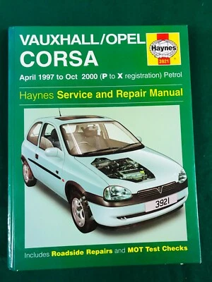 VAUXHALL OPEL CORSA 1997 ~ 2000 PETROL HAYNES OWNER WORKSHOP MANUAL - Image 1 of 4