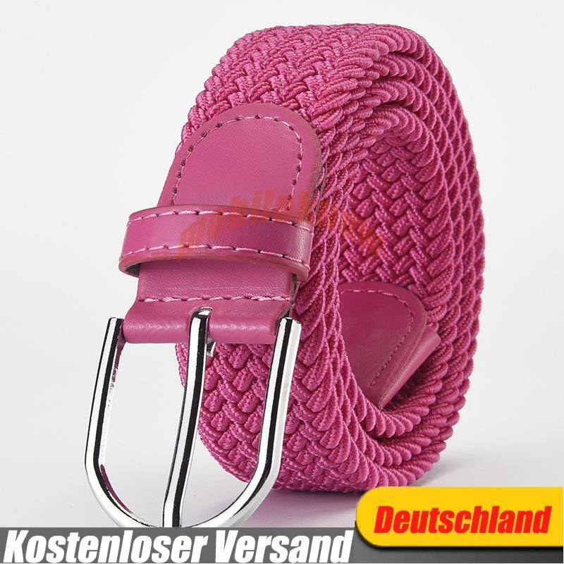 Stretchgürtel Flechtgürtel Damen Herren Gürtel Elastisch Jeansgürtel Stoffgürtel - Bild 1 von 4