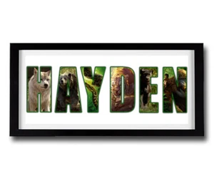 THE JUNGLE BOOK Movie Personalised Framed Name Print - Disney Name Print Art - Picture 1 of 1