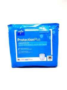 Medline Protection Plus Super Pull-Up Underwear 20/Pack Medium 28"-40" #MSC33005 - Picture 1 of 5