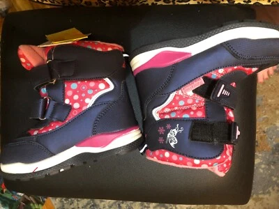 Tom.M Niños Pequeños Niñas Invierno Botas de Nieve Azul Rojo Rosa Impermeables Talla 9-10 Foto 1 de 4