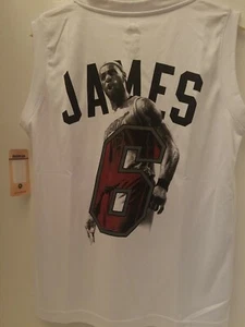 LEBRON JAMES MIAMI HEAT MAJESTIC NBA  Jersey YOUTH MEDIUM RARE  - Picture 1 of 2