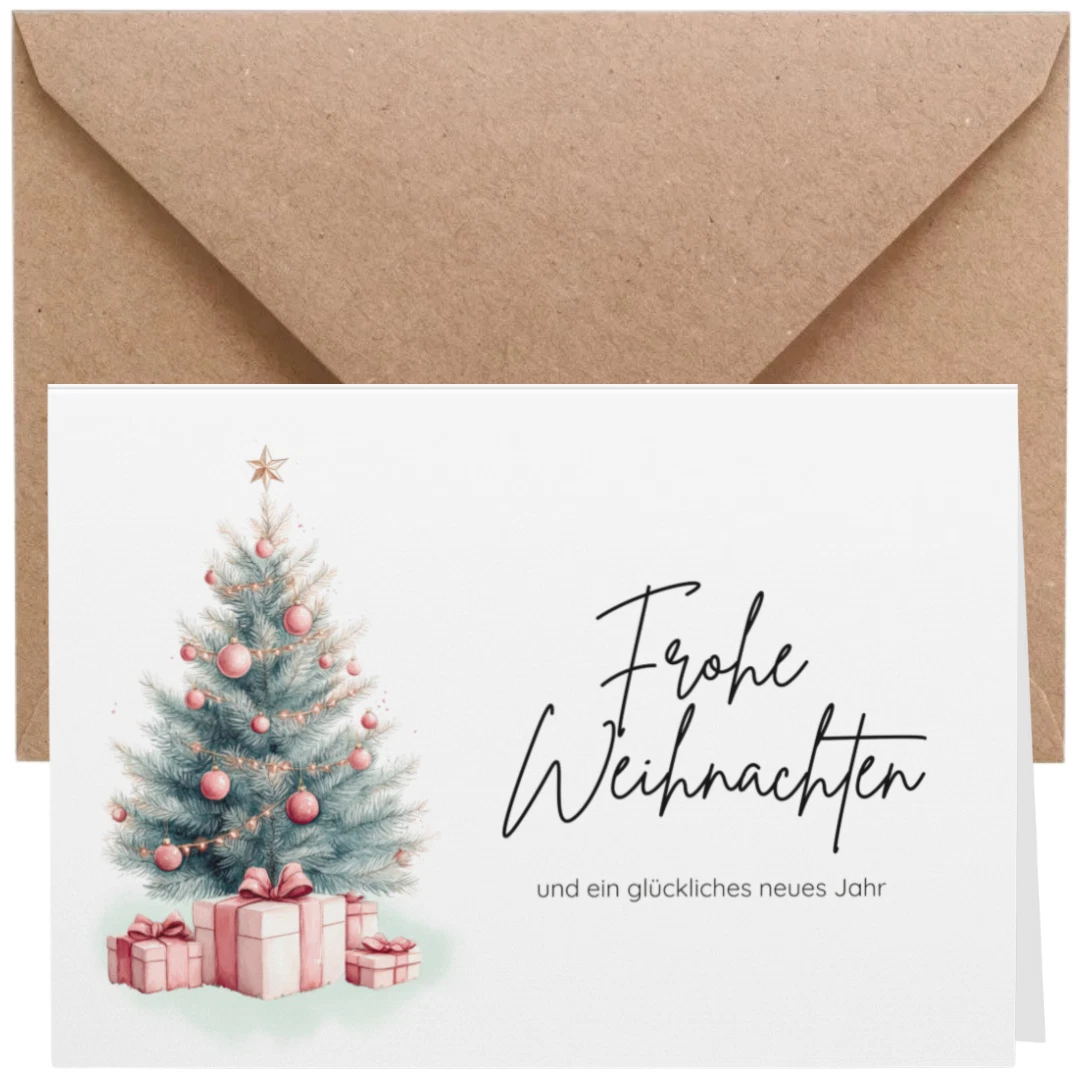 LANG Weihnachtskarten-Set In Box – 18 Karten & 19 Umschläge | Elegante Grüße Mit Leinenprägung