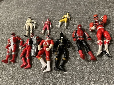 Винтажные фигурки Mighty Morphin Power Rangers СМЕШАННЫЕ ГОДЫ🦠 Bandai лот из 9 - Изображение 1 из 4