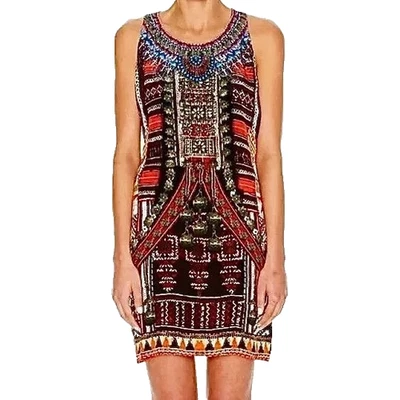 Mini Vestido Boho Camilla Dance Of The Dao Adornado Seda Espalda Corredora Talla 1 XS/S Foto 1 de 4