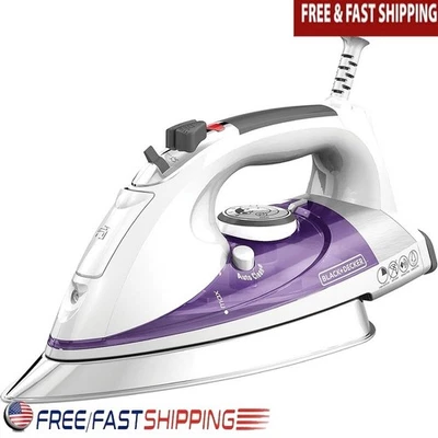 Auto Clean System Steam Iron Anti-Drip Variable Temperature Auto Shutoff New - Image 1 of 4