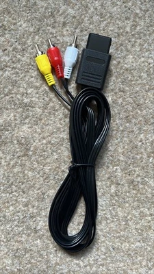NINTENDO / Super / N64 / 64 / SNES / Gamecube AV Cable TV Lead - Image 1 of 2