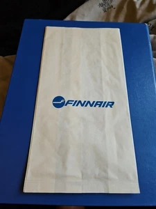 Airlines Sick Bag Finnair Airways Vintage - Picture 1 of 2