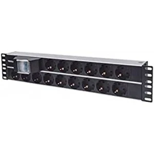 Intellinet 714051 19" 2U Rackmount 15-Output Power Distribution Unit (PDU), With - Photo 1/1