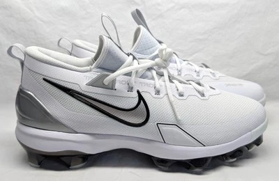 Men's Nike Force Trout 9 Elite Baseball Cleats - White / Gray - Size 12 - New - Image 1 of 4