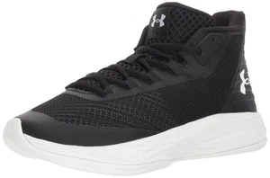Zapato de baloncesto Under Armour Jet Mid para mujer, negro (002)/blanco, 7 - Imagen 1 de 2