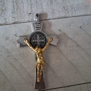 Mixed Metal Crucifix - Picture 1 of 6