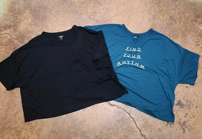 Lote de 2: Camisetas Femininas Old Navy Active Go Dry Cropped Tamanho XL Super Macias - Imagem 1 de 4