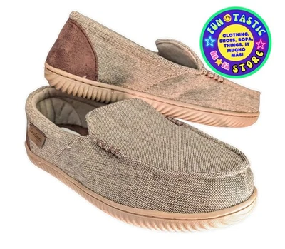 ZAPATILLAS HOMBRE MOCASÍN MARCA DEARFOAMS. Acogedor confort marrón casual (Pequeño 7-8) Foto 1 de 4