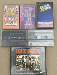 Now That's What I Call Music 10, Whitney & more Cassette Tape Bundle JobLot - Picture 1 of 7