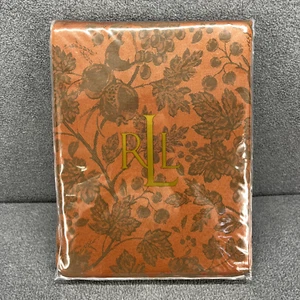 Lauren Ralph Lauren Campbell Jacquard Rust Copper Tablecloth 52" X 70" Dining - Picture 1 of 11
