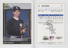 1991 Classic Best South Bend White Sox Todd Altaffer #12