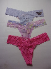 Lot of 3 Victoria's Secret Lacy Thongs M